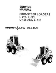 New Holland L225, L325, L425, L445 Skid Steer Loader Service Manual