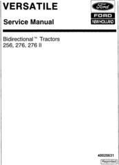Ford 256, 276, 276 II Bi-directional Versatile Tractor Service Manual