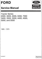 Ford 2000, 3000, 4000, 5000, 7000, 3400, 3500, 3550, 4400, 4500, 5500, 5550 Tractor Service Manual