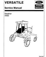 Ford Versatile Swather 4400 Gas & Diesel Service Manual (V74799)