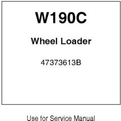 New Holland W190C Wheel Loader Service Manual