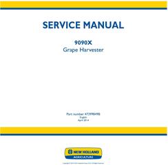 New Holland 9090X Grape Harvester Service Manual