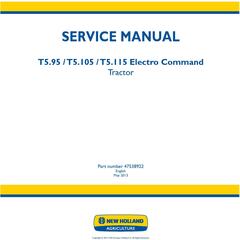 New Holland T5.95, T5.105, T5.115 Electro Command Tractor Service Manual