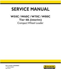 New Holland W50C, W60C, W70C, W80C Tier 4A (interim) Compact Wheel Loader Service Manual