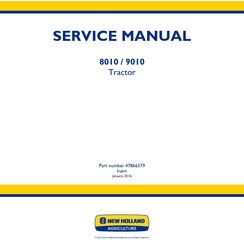 New Holland 8010, 9010 Tractor Service Manual