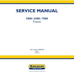 New Holland 5500, 6500, 7500 Tier 3 Tractor Service Manual