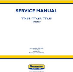 New Holland TT4.55, TT4.65, TT4.75 Tier 3 Tractor Service Manual