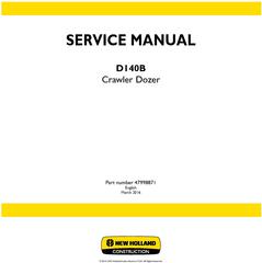 New Holland D140B Crawler dozer Service Manual