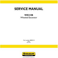 New Holland WE210B Wheeled excavator Service Manual