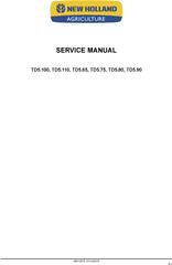 New Holland TD5.65, TD5.75, TD5.80, TD5.90, TD5.100M, TD5.110 Tractors Service Manual