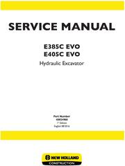 New Holland E385C EVO, E405C EVO Hydraulic excavator Service Manual