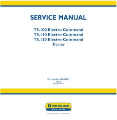 New Holland T5.100, T5.110, T5.120 Electro Command Stage IV Tractor Service Manual