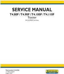 New Holland T4.80F, T4.90F, T4.100F, T4.110F Tractor Service Manual (Australia, NZ, Latin Amereca)