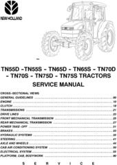 New Holland TN55D, TN55S, TN65D, TN65S, TN70D, TN70S, TN75D, TN75S Tractor Service Manual