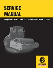 New Holland CV700, CV900, CV1100, CV1500, CV2000, CV2500 Compactors Service Manual