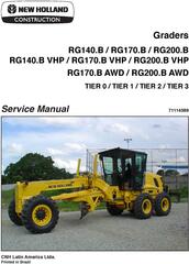 New Holland RG140.B, RG170.B, RG200.B TIER0/TIER1/TIER2/TIER3 Motor Graders Service Manual
