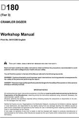 New Holland D180 Crawler Dozer Tier 3 Workshop Service Manual