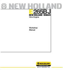 New Holland E265BJ Hino, Crawler Excavators Service Manual