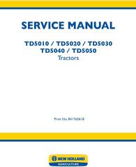 New Holland TD5010/TD5020/TD5030/TD5040/TD5050 Tractors Agricultural Service Manual