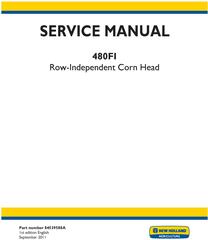 New Holland 480FI Row Independent Corn Head Service Manual