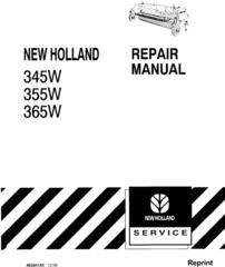 New Holland 345w, 355w, 365w Header Service Manual