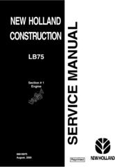 New Holland LB75 Backhoe Loader Service Manual