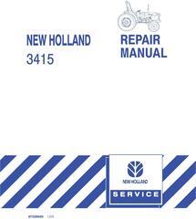 New Holland 3415 Compact Tractor Service Repair Manual