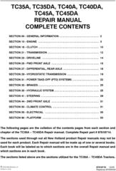 New Holland TC35A, TC35DA, TC40A, TC40DA, TC45A, TC45DA, Tractor Complete Service Manual