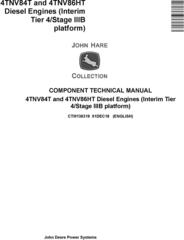 Yanmar 4TNV84T and 4TNV86HT Diesel Engines (IT4/Stage IIIB) Technical Service Manual (CTM136319)