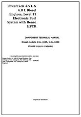 CTM220 - John Deere PowerTech 4.5L&6.8L Diesel Engine,Level11 Electronic Fuel System w.Denso HPCR Service Manual