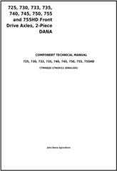 CTM4820 - John Deere 725, 730, 733, 735, 740, 745, 750, 755 and 755HD Front Drive Axles Technical Manual