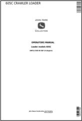 OMT217598 - John Deere 605C Crawler Loader Operators Manual