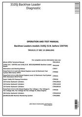 TM10131 - John Deere 310SJ Backhoe Loader (SN.-159759) Diagnostic, Operation and Test Service Manual