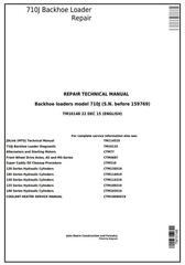 TM10148 - John Deere 710J Backhoe Loader (S.N. before 159769) Service Repair Workshop Manual