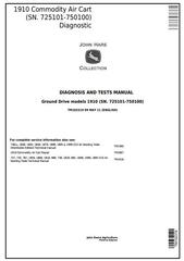 TM102319 - John Deere 1910 (725101-750100) Ground Driven Commodity Air Cart Diagnostic Service Manual