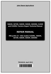 TM102619 - John Deere 5065M, 5075M, 5085M, 5095M, 5105M, 5105ML & 5095MH Tractors Repair Service Manual