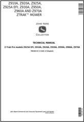 TM109119 - John Deere Z910A, Z920A, Z925A, Z930A, Z950A, Z960A, Z970A ZTrak Mower Technical Manual