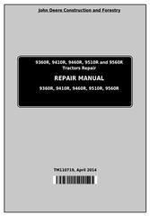 TM110719 - John Deere 9360R, 9410R, 9460R, 9510R, 9560R Articulated Tractors Service Repair Manual