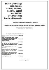TM116519 - John Deere 5075M, 5085M, 5100M, 5100MH, 5100ML, 5115M, 5115ML Tractors Diagnosis Manual