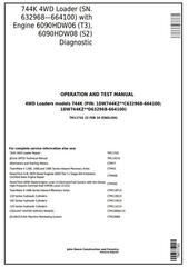 TM11743 - John Deere 744K 4WD Loader (SN. 632968—664100) Diagnostic, Operation & Test Service Manual