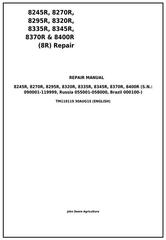 TM119119 - John Deere 8245R, 8270R, 8295R, 8320R, 8335R, 8345R, 8370R, 8400R Tractors Service Repair manual