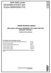 TM12099 - John Deere 544K 4WD Loader (SN.from E642665) w.Engine 6068HDW84 (iT4) Service Repair Manual