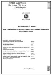 TM123419 - John Deere / Thibodaux CH330 Sugar Cane Harvester (SN.121901-) Repair Service Manual