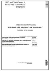 TM12403 - John Deere 250D Series II, 300D Series II ADT 1DW250D2__C642001- (T2/S2) Operation and Test Manual