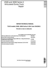 TM12405 - John Deere 250D Series II, 300D Series II ADT 1DW250D2__C642001- (T2/S2) Repair Technical Manual