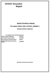 TM12663 - John Deere 245GLC iT4 Excavator Service Repair Technical Manual