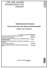 TM13030 - John Deere 370E, 410E, 460E ADT 1DW370E___DXXXXXX- (T3/S3A) Operation and Test Manual