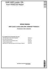 TM13053X19 - John Deere 644K 4WD Loader (SN. from F658218) Service Repair Technical Manual