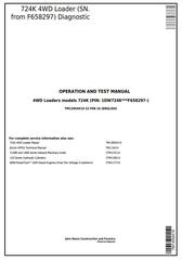 TM13054X19 - John Deere 724K 4WD Loader (SN.from F658297) Diagnostic, Operation & Test Service Manual