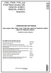 TM13066X19 - John Deere 770G, 770GP, 772G, 772GP (SN.656729-678817) Grader Diagnostic Service Manual